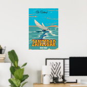 Zanzibar vintage affiche poster (Thuiskantoor)