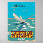 Zanzibar vintage poster (Voorkant)