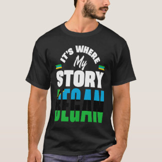 Zanzibar Zanzibari Zanzibar Vlag Het is waar mijn  T-shirt