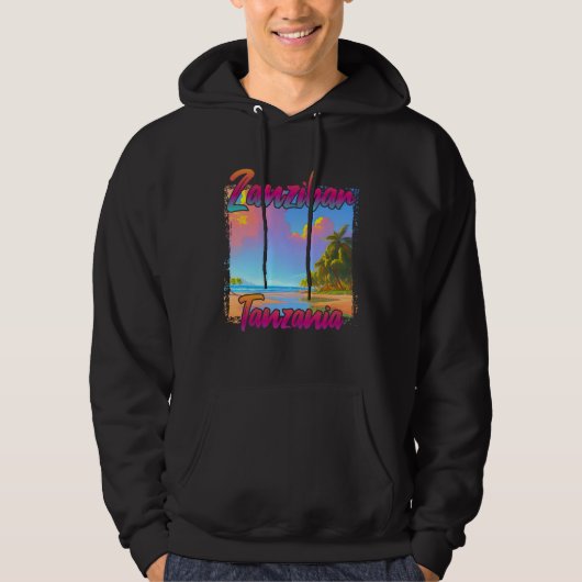 Zanzibar Zonsondergang Hoodie (Voorkant)