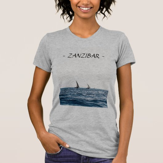 ZANZIBAR zweefboten T Shirt (vrouwen) (Voorkant)