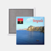 zAO005 BENGUELA, Angola, Coatinha-strand, Fridge Magneet (Voorkant / Achterkant)