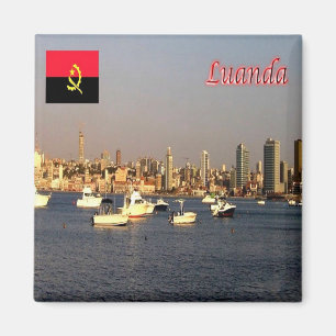 ZAO007 LUANDA, Afrika, Fridge Magneet