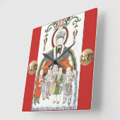 Zao Jun Chinese keukenmuur klok (Hoek)