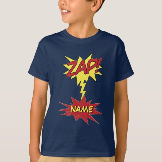 ZAP! aangepast shirt - kies stijl en kleur (Voorkant)