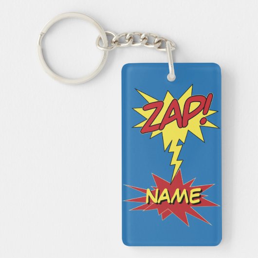 ZAP! aangepaste sleutelhanger (Voorkant)