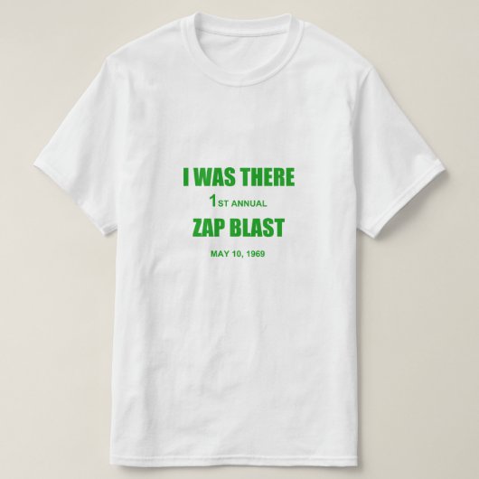 Zap Blast Reproduction T-Shirt (Design voorkant)