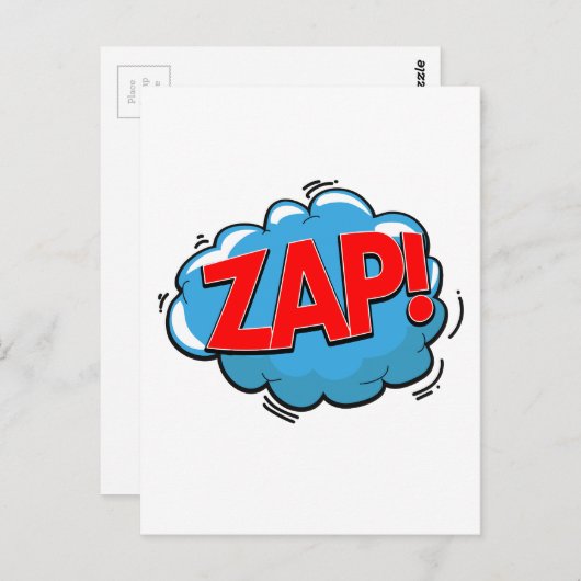 ZAP! BRIEFKAART (Voorkant / Achterkant)