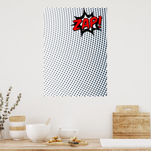 Zap Comic Book Effects Poster (Keuken)