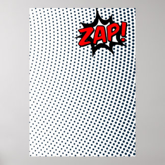 Zap Comic Book Effects Poster
