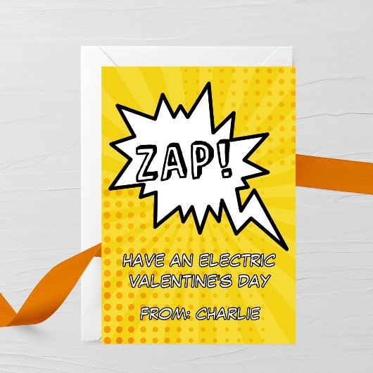 Zap! Electric Valentine’s Day Card Notitiekaartje