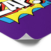 Zap! Elektrificerende Pop Art Comic Action Poster (Hoek)