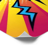 ZAP! Elektrische Pop - Retro Comic Explosion Poste Poster (Hoek)