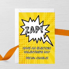 Zap! Elektrische Valentijnskaart Notitiekaartje