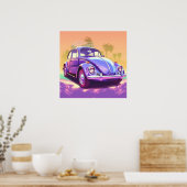 Zap en Roll: De Herbie Rides Elektrische Reis Poster (Keuken)