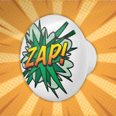 ZAP Fun Retro Comic Book Pop Art Keramische Knop