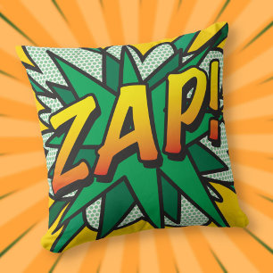 ZAP Fun Retro Comic Book Pop Art Kussen