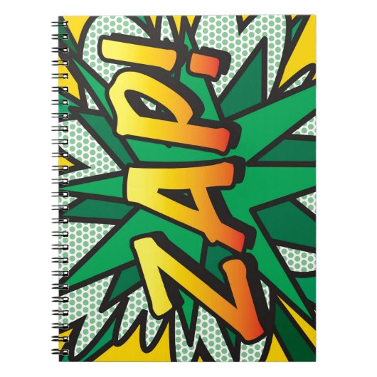ZAP Fun Retro Comic Book Pop Art Notitieboek (Voorkant)