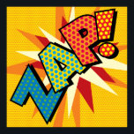 ZAP Fun Retro Comic Book Pop Art Poster<br><div class="desc">Een leuk,  cool en trendy retro-stripverhaal pop-geïnspireerd design dat de wham,  zap,  pow in elke superheldendag plaatst. Ontworpen door: ComicBookPop© op www.zazzle.com/comicbookpop*</div>
