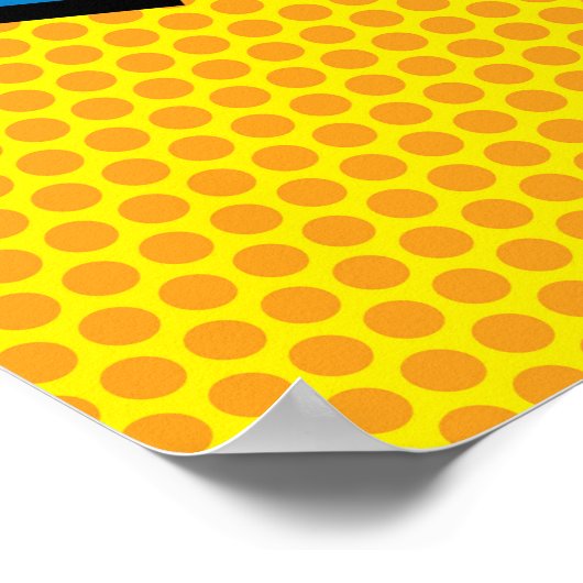 ZAP Fun Retro Comic Book Pop Art Poster (Hoek)