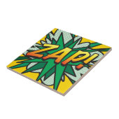 ZAP Fun Retro Comic Book Pop Art Tegeltje (Zijkant)
