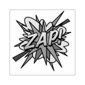 ZAP Fun Retro Stripboek Pop Art Rubberstempel (Afrduk)