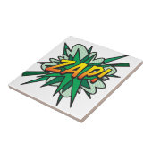 ZAP Fun Retro Stripboek Pop Art Tegeltje (Zijkant)