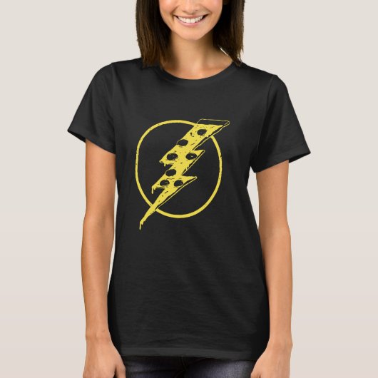 Zap je smaakpapillen Lightning Bolt Pizza T-shirt (Voorkant)