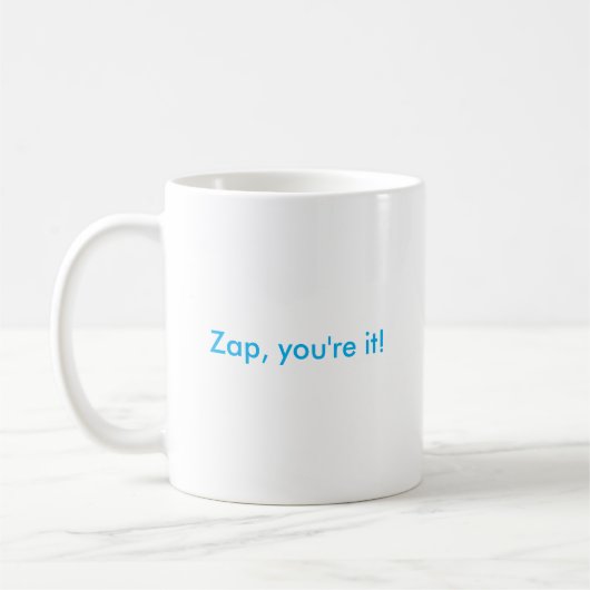 Zap, jij bent het! mok (Links)