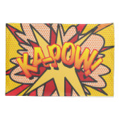 ZAP KAPOW Fun Retro Comic Book Pop Art Kussensloop (Achterkant)