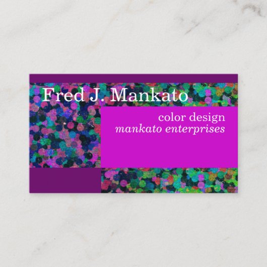 Zap-kleur Visitekaartje (Voorkant)