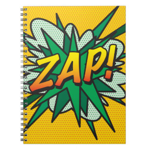 ZAP Leuk Retro Stripboek Notitieboek