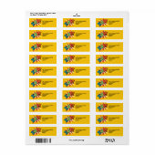 ZAP Leuke Retro Stripboek Pop Art Adres Etiket (Full Sheet)