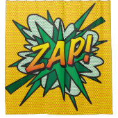 ZAP Leuke Retro Stripboek Pop Art Douchegordijn (Voorkant)