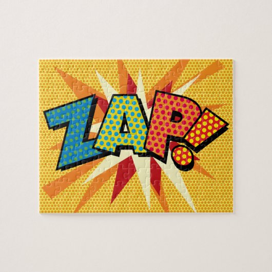 ZAP Leuke Retro Stripboek Pop Art Legpuzzel (Horizontaal)