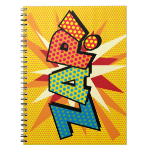 ZAP Leuke Retro Stripboek Pop Art Notitieboek