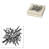 ZAP Leuke Retro Stripboek Pop Art Rubberstempel (Gestempeld)