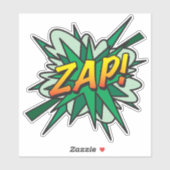 ZAP Leuke Retro Stripboek Pop Art Sticker (Vel)