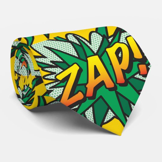 ZAP Leuke Retro Stripboek Pop Art Stropdas (Opgerold)