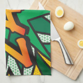 ZAP Leuke Retro Stripboek Pop Art Theedoek (Quarter Fold)