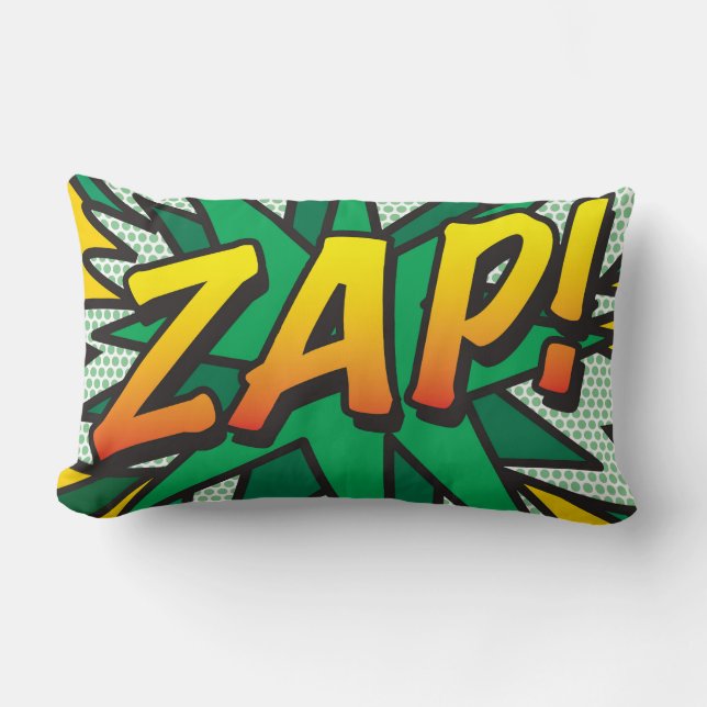 ZAP POW Leuke Retro Stripboek Pop Art Kussen (Voorkant)