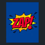 Zap! Retro Pop Art Explosion Poster<br><div class="desc">Breng de levendige energie van klassieke stripboeken in uw ruimte met dit dynamische 'Zap!' pop art design. Perfect voor het toevoegen van een uitbarsting van kleur en opwinding aan elke kamer,  dit stuk kanaliseert de explosieve kracht van retro komische uitroepen. Ideaal voor liefhebbers van  stijl en gedurfde graphics.</div>