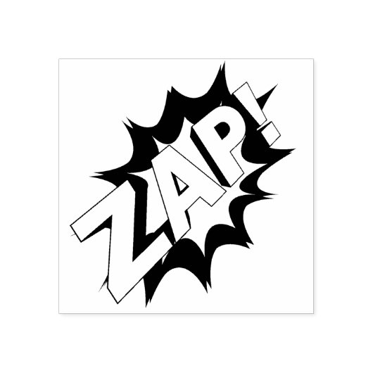 ZAP! Rubberstempel (Afrduk)