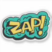 ZAP speech bubble woord, hand getekende illustrati Sticker (Voorkant)