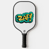 ZAP speech bubble word, hand drawn illustration Pickleball Paddle (Achterkant)