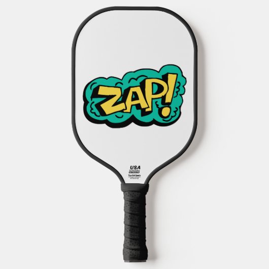 ZAP speech bubble word, hand drawn illustration Pickleball Paddle (Voorkant)