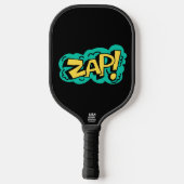 ZAP speech bubble word, hand drawn illustration Pickleball Paddle (Achterkant)