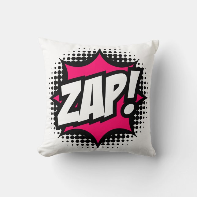 ZAP! Stripstijl Kussen (Voorkant)