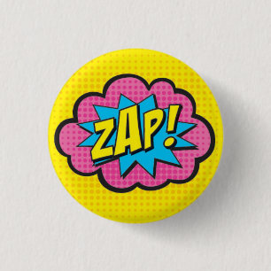 ZAP! Superheld Pin GV2 Ronde Button 3,2 Cm