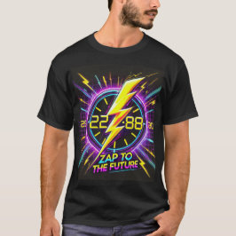 Zap to the Future Retro Sci-Fi T-shirt – Neon Ligh